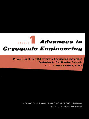 cover image of Advances in Cryogenic Engineering